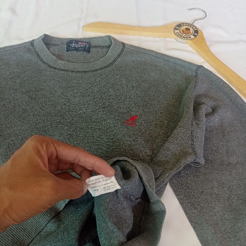 Kangol Casual Sweater Pria gray, foto 4