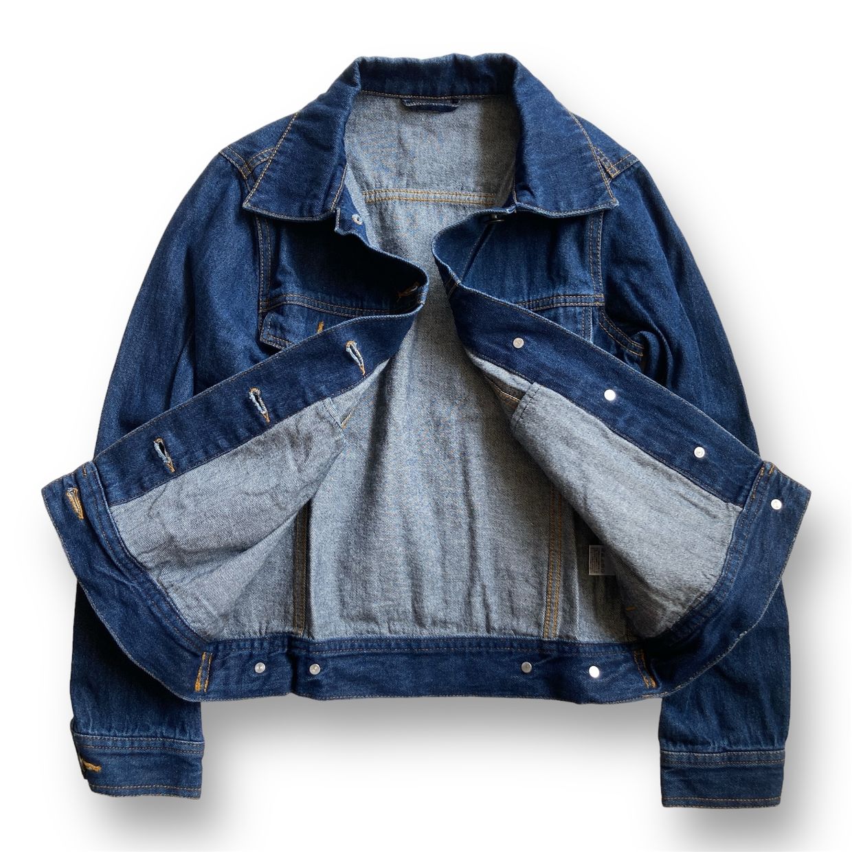 Uniqlo Off White Jean Jacket Uniqlo Casual Denim Jacket