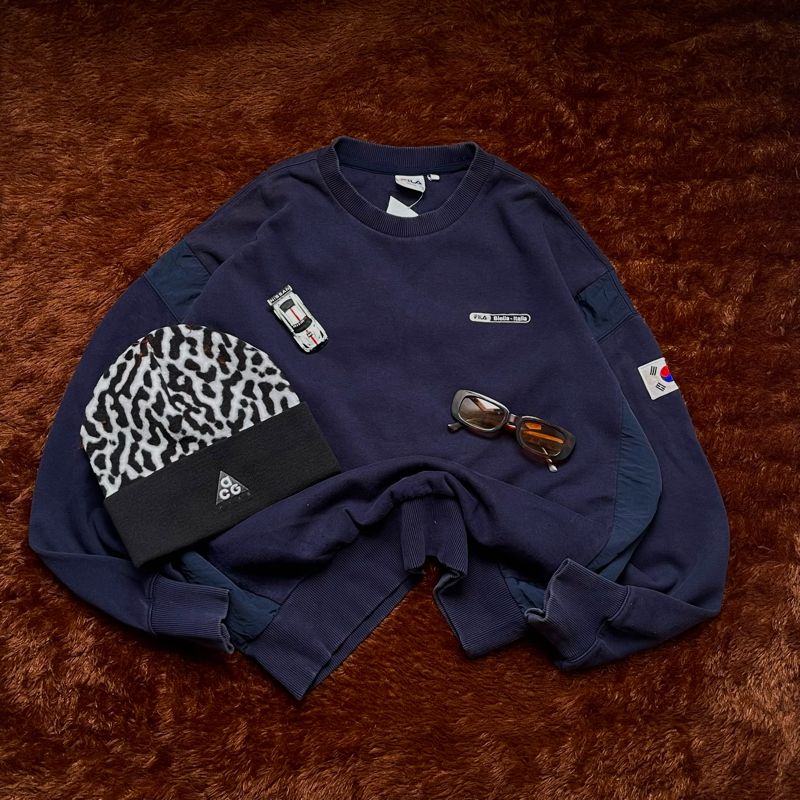 Fila Grunge Indie Sweater Pria navy, foto 2