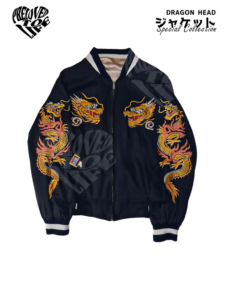 Vintage Bomber jacket Pria black, foto 3