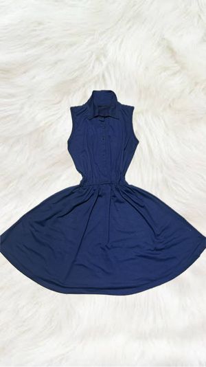 Fairy Casual Babydoll dress Wanita navy blue