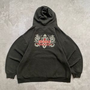 Vintage Y2K Hoody Pria black