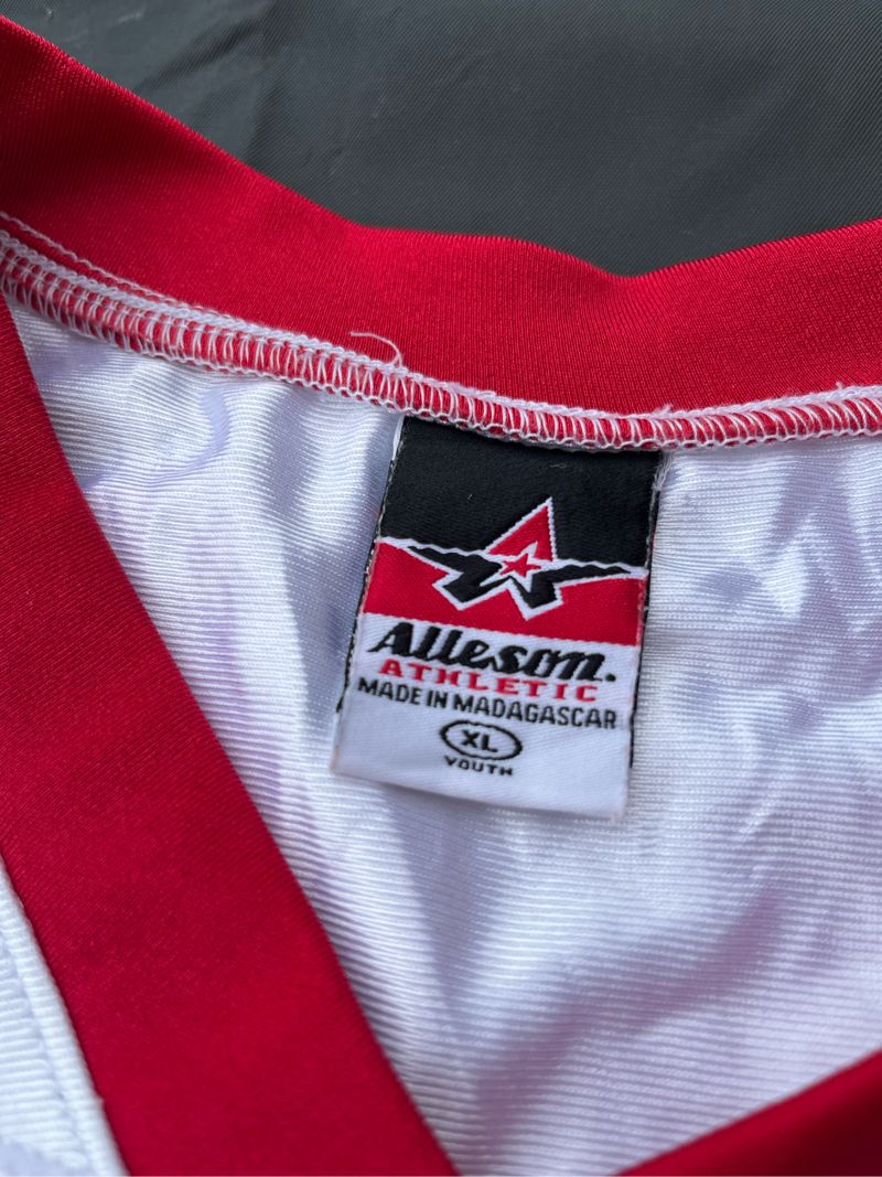 Casual Jersey Pria white red, foto 3