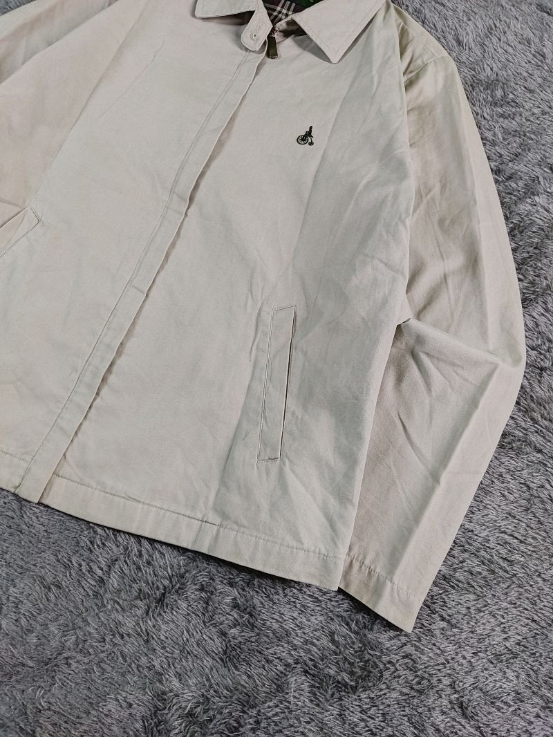 Beanpole Vintage Harrington jacket Pria cream, foto 5