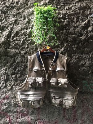 Field Worker Streetwear Y2K Vest Pria tan brown