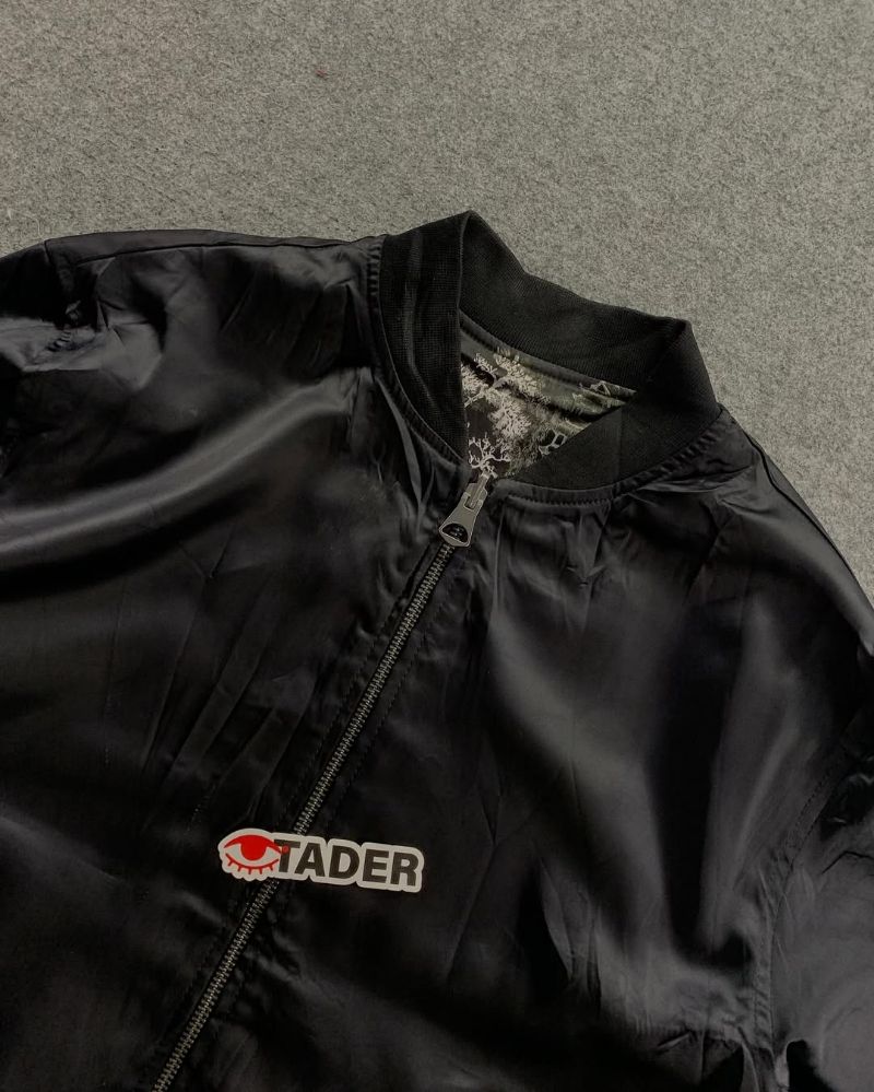 H&M Streetwear Bomber jacket Pria black, foto 6