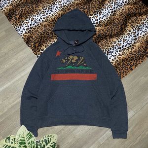 Streetwear Y2K Hoody Pria gray