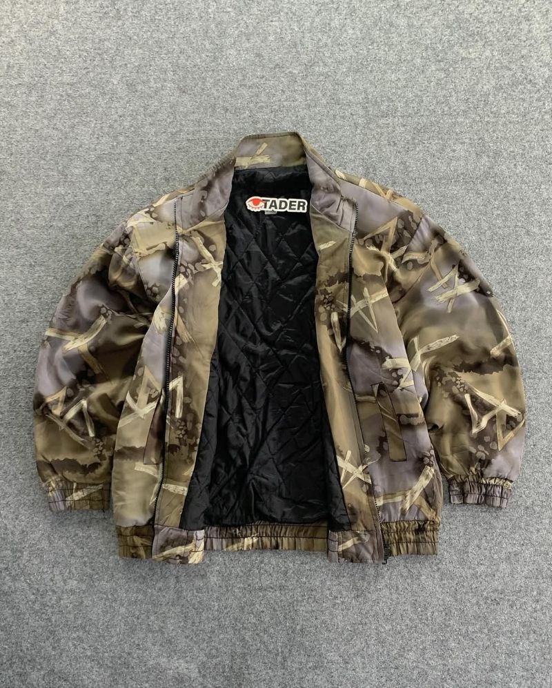 Casual Track jacket Pria tan, foto 3