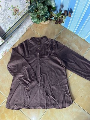 Casual T-shirt Wanita brown