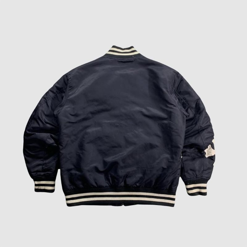 Streetwear Reworked Bomber jacket Pria navy, foto 4