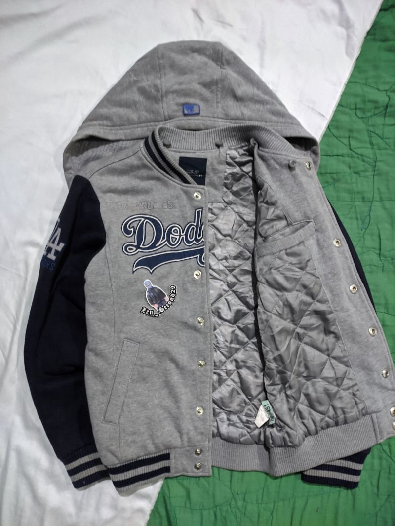 MLB Y2K Sportswear Bomber jacket Pria gray, foto 6