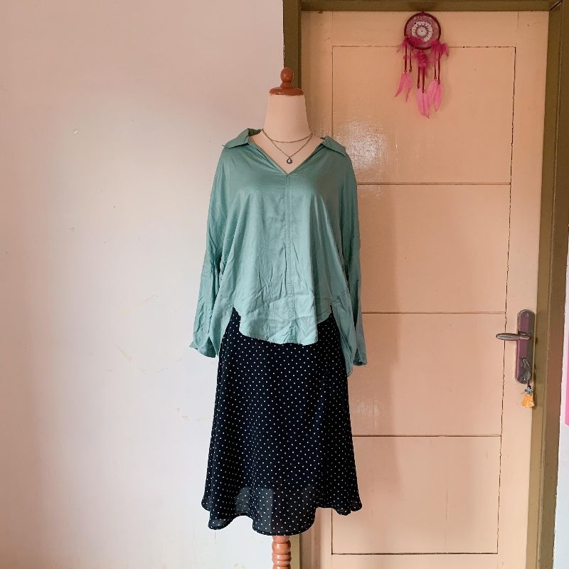 Avant Garde Blouse Wanita green, foto 2
