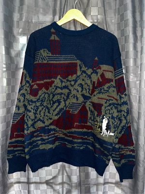 Vintage Sweater Pria multicolor