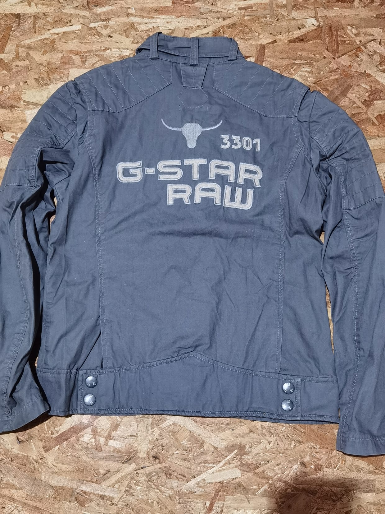 Y2K Biker Track jacket Pria gray, foto 5