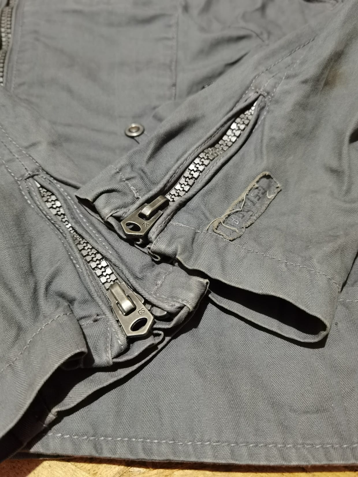 Y2K Biker Track jacket Pria gray, foto 3