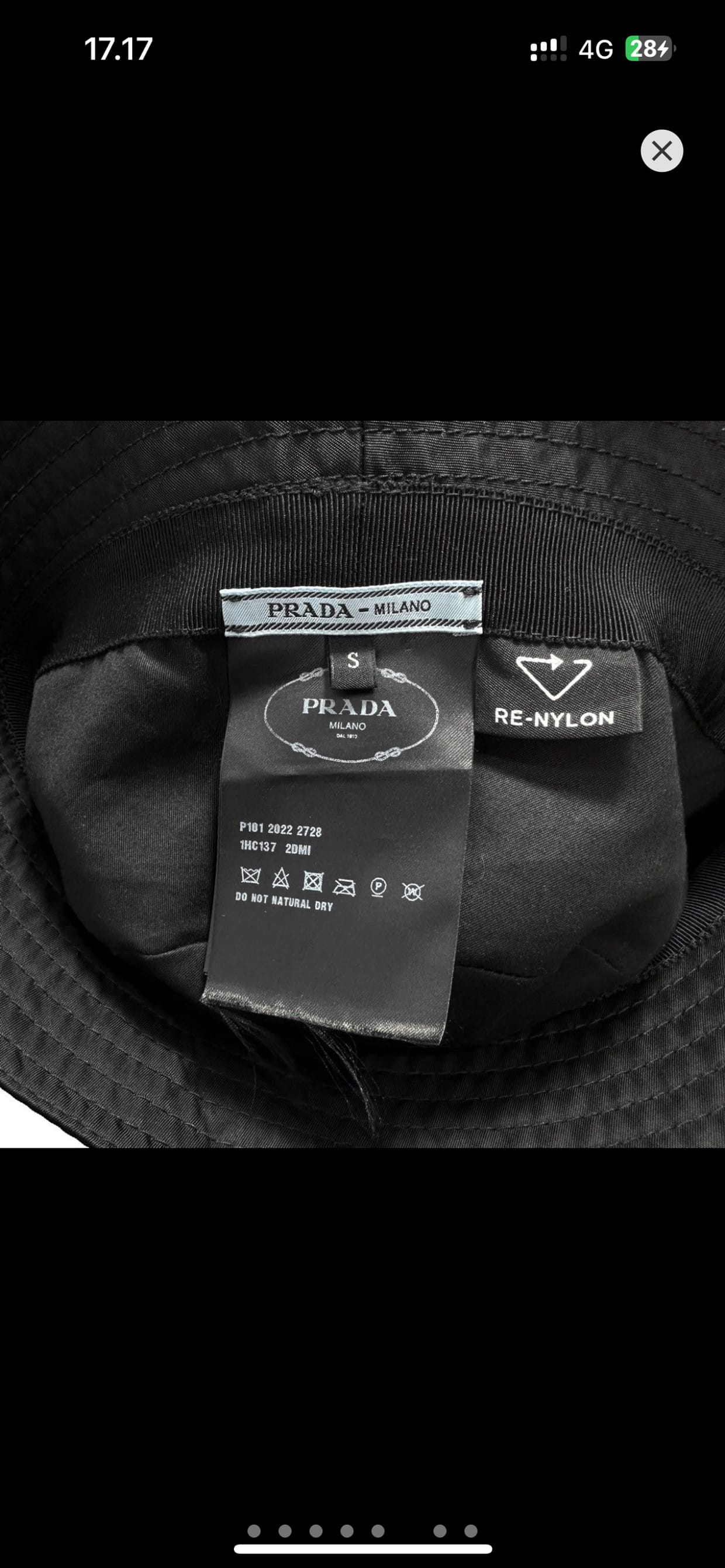 Prada Sportswear Hat Pria black, foto 6