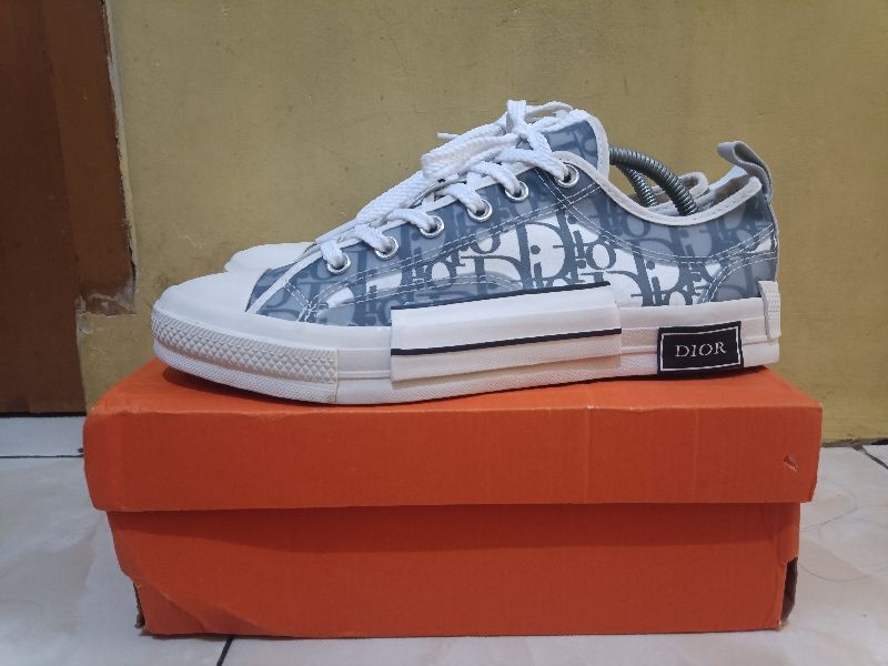 Dior Casual Sneakers Pria white gray, foto 2