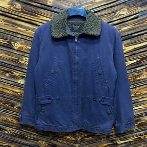Vintage Casual Harrington jacket Pria navy
