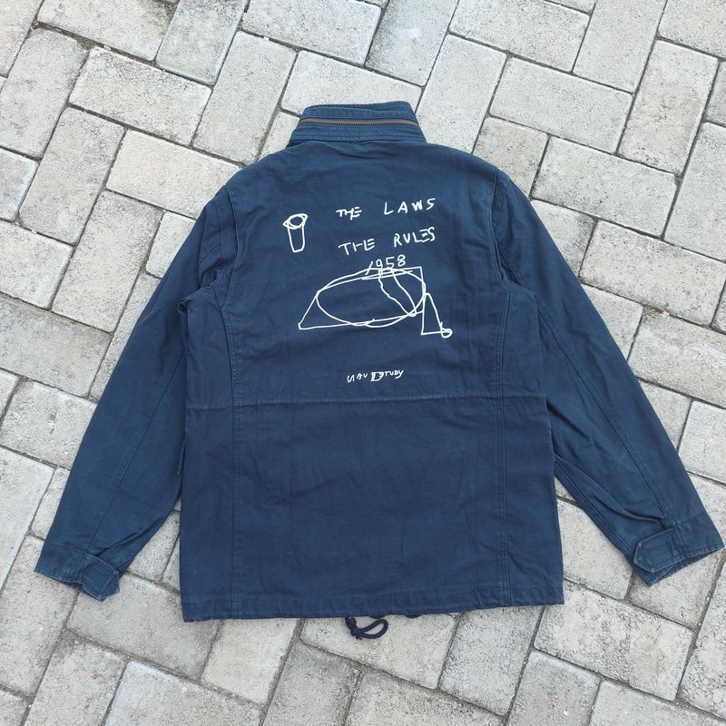 thisisneverthat Grunge Parka Pria navy, foto 2