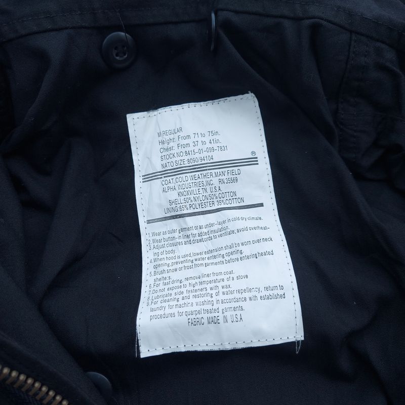 Alpha Industries Vintage Parka Pria black, foto 4
