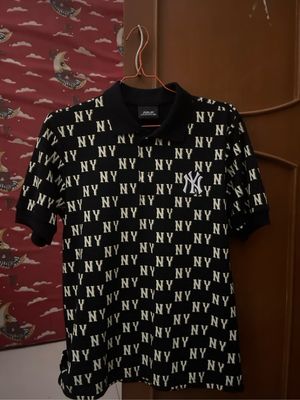 MLB Casual Polo shirt Pria gold black