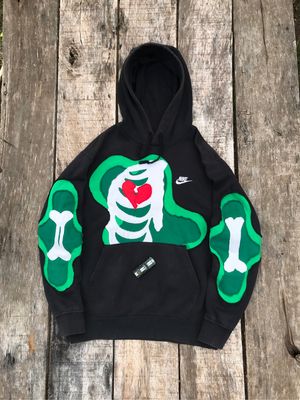Nike Reworked Hoody Pria green black