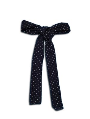 #Preloved Pribadi - Scarf Navy Polkadot