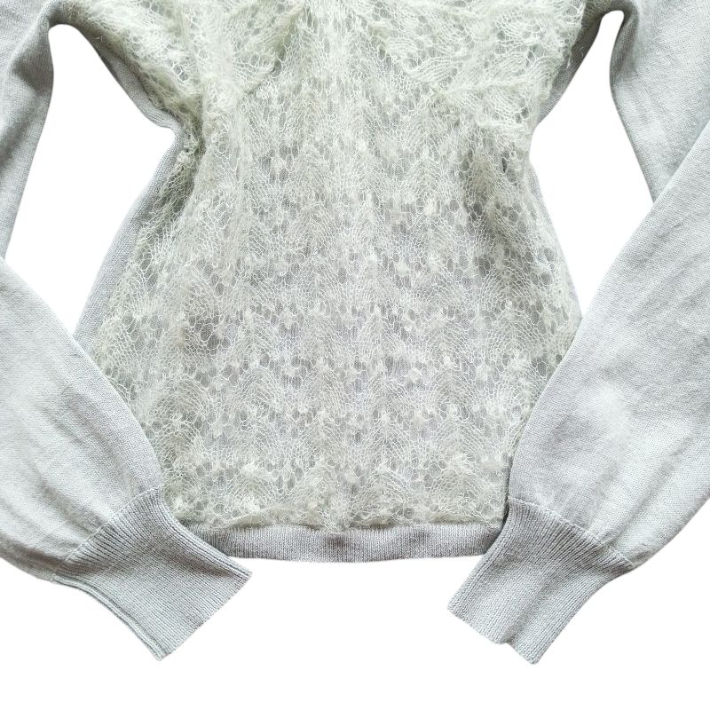 Goth Emo Sweater Wanita white green, foto 5