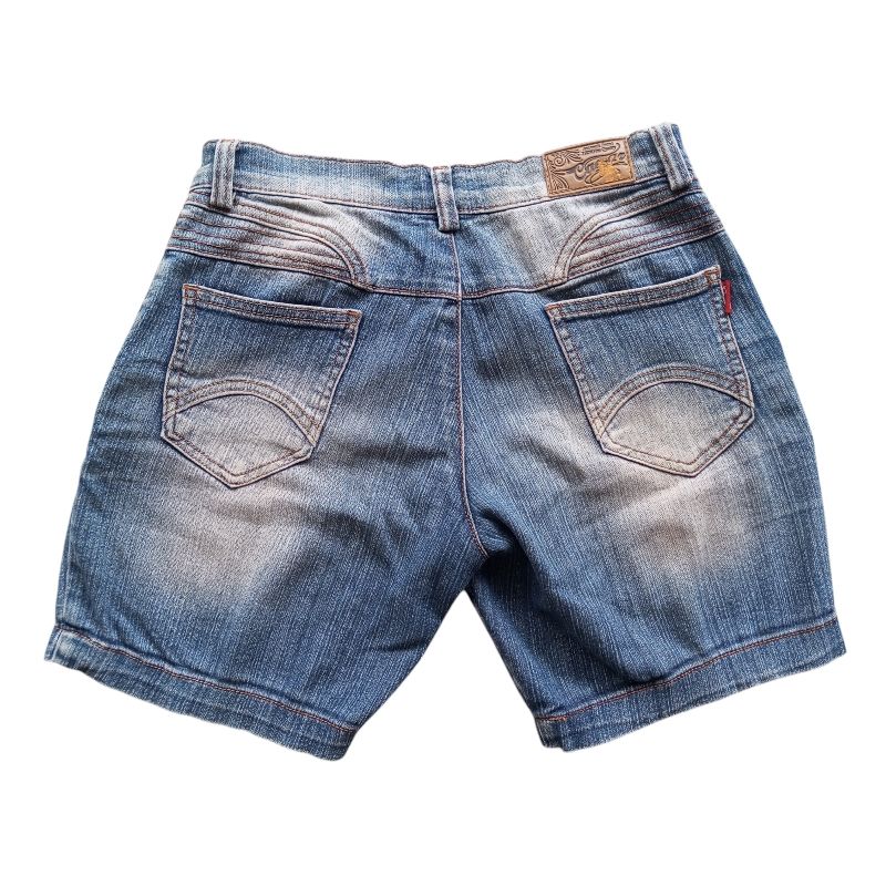 Goth Emo Short Wanita white navy, foto 2