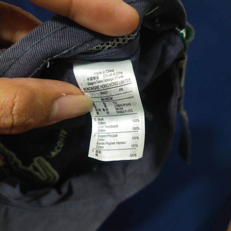 Lacoste Casual Hat Pria gray, foto 6