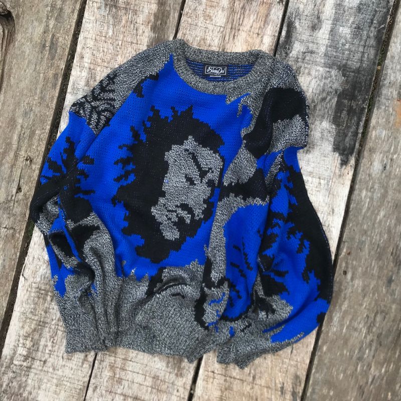 Vintage Sweatshirt Pria gray blue, foto 4