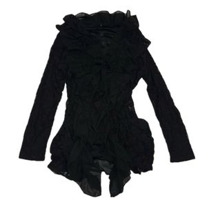 Goth Lolita Blouse Wanita black