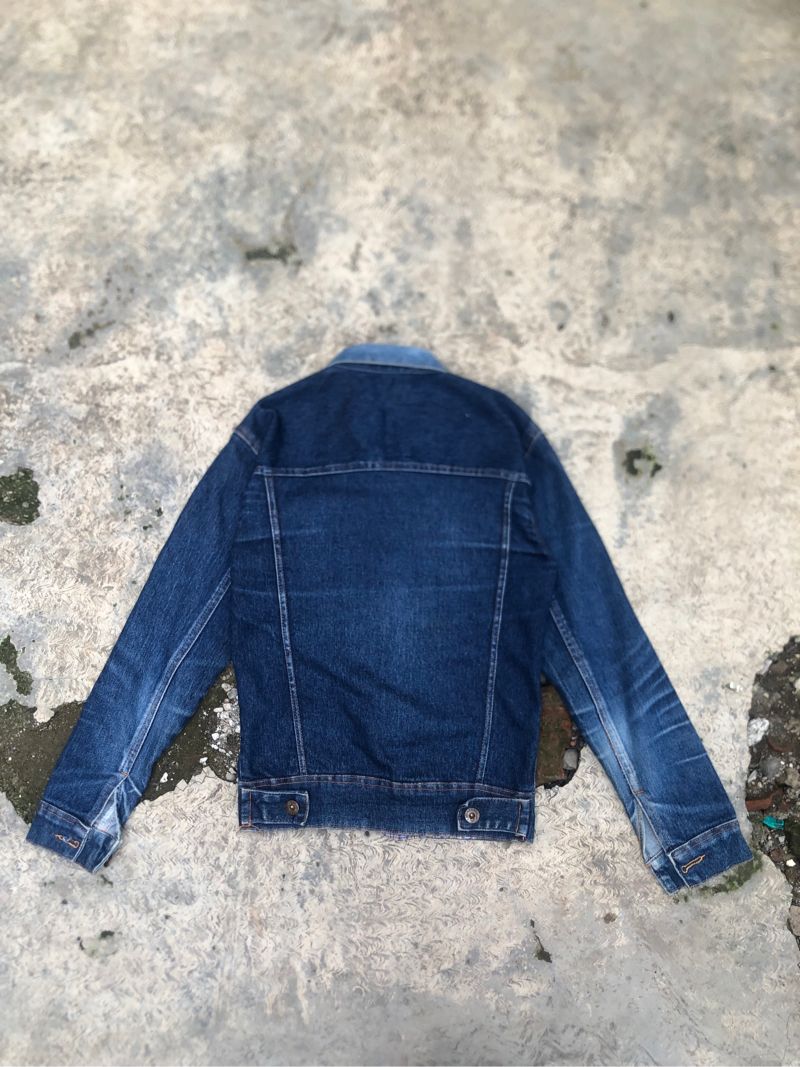 Vintage Denim jacket Pria navy, foto 3