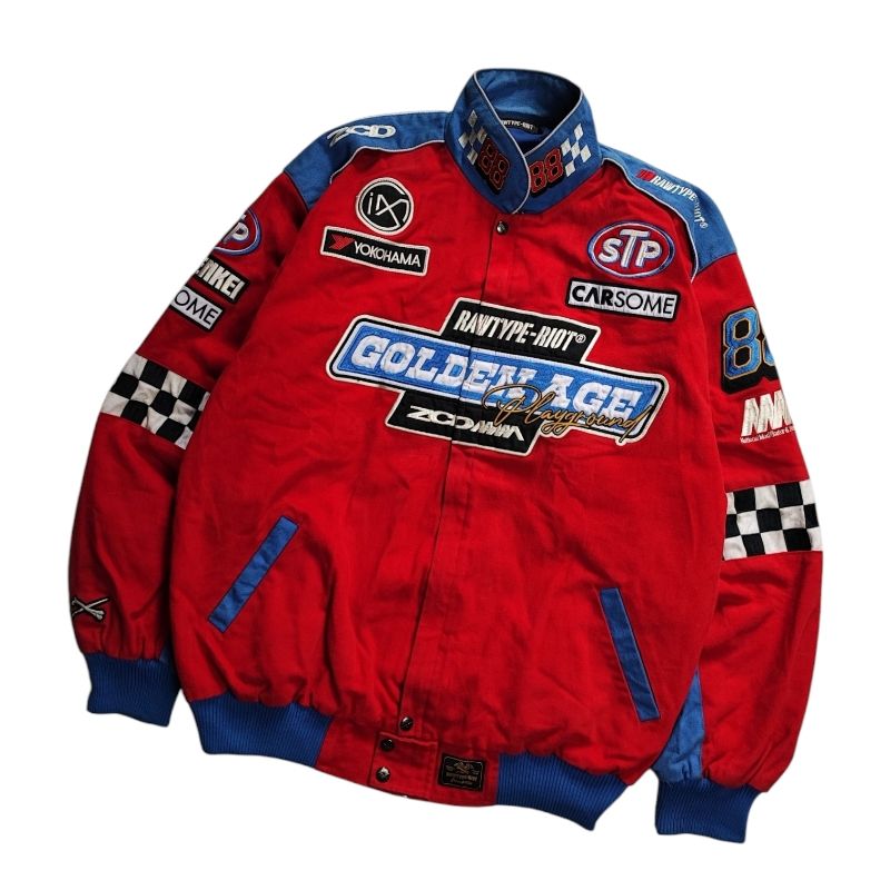 Streetwear Biker Bomber jacket Pria multicolor, foto 2