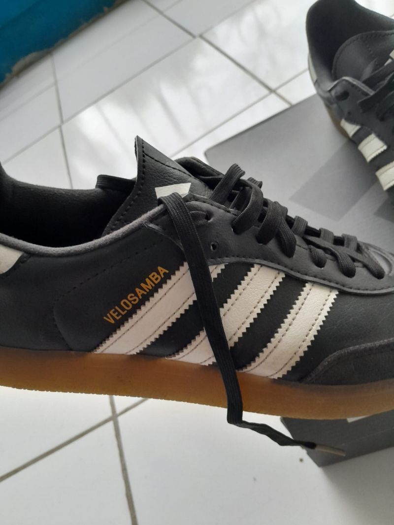 Adidas Biker Casual Pria white black, foto 7