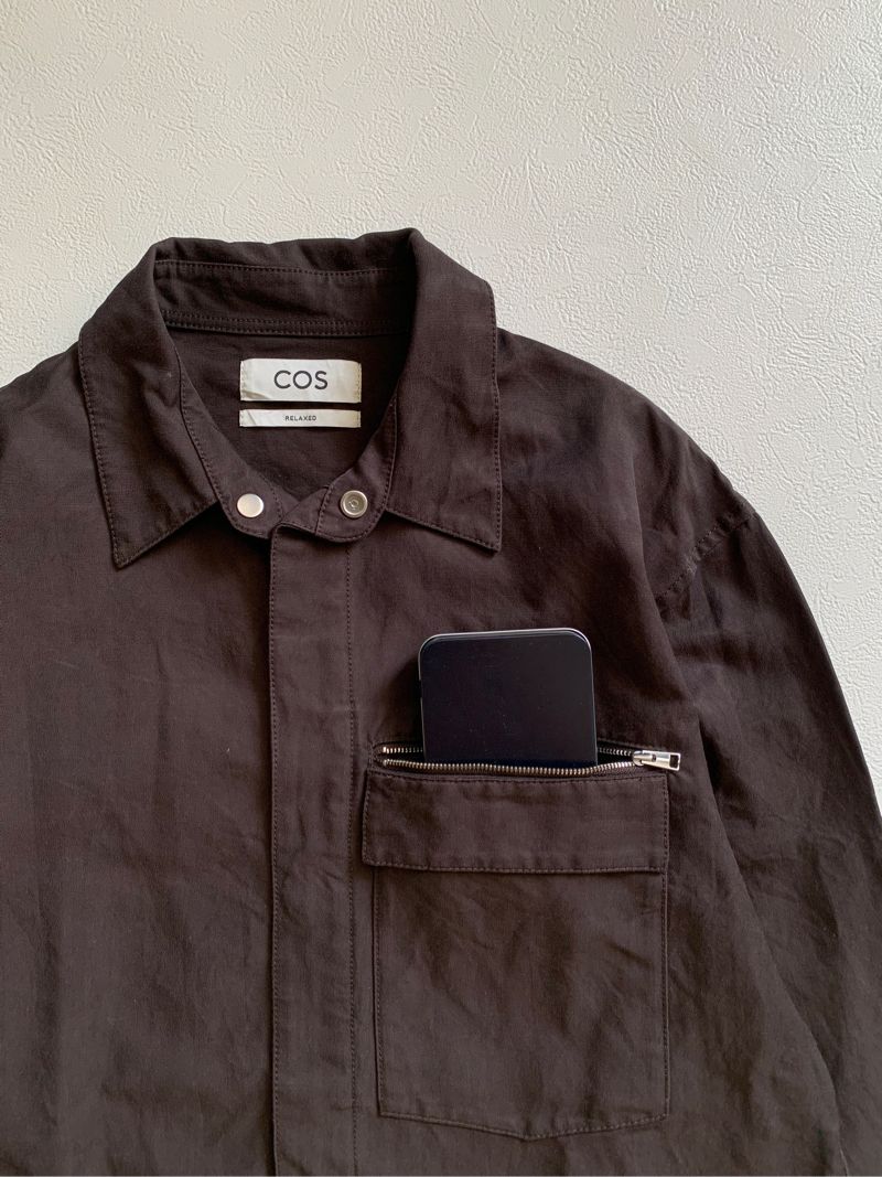 COS Casual Harrington jacket Pria brown, foto 3
