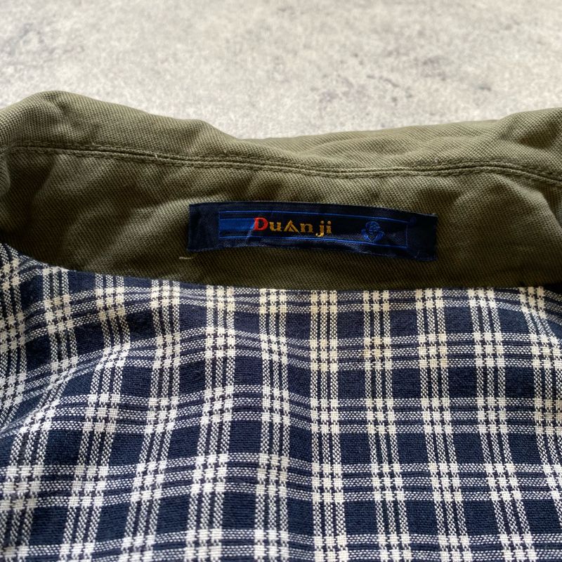 Vintage Casual Denim jacket Pria green, foto 5