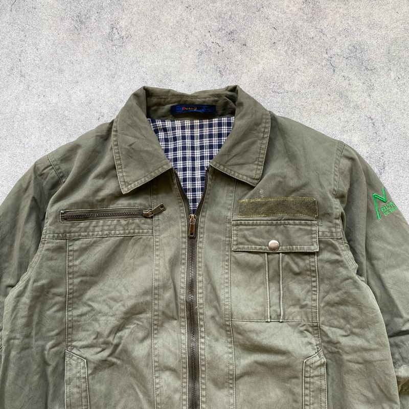 Vintage Casual Denim jacket Pria green, foto 2