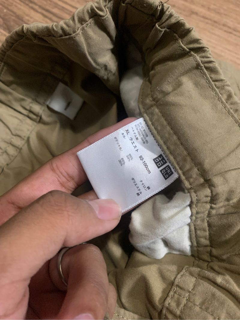 Uniqlo Y2K Gorpcore Tracksuit Pria tan, foto 3