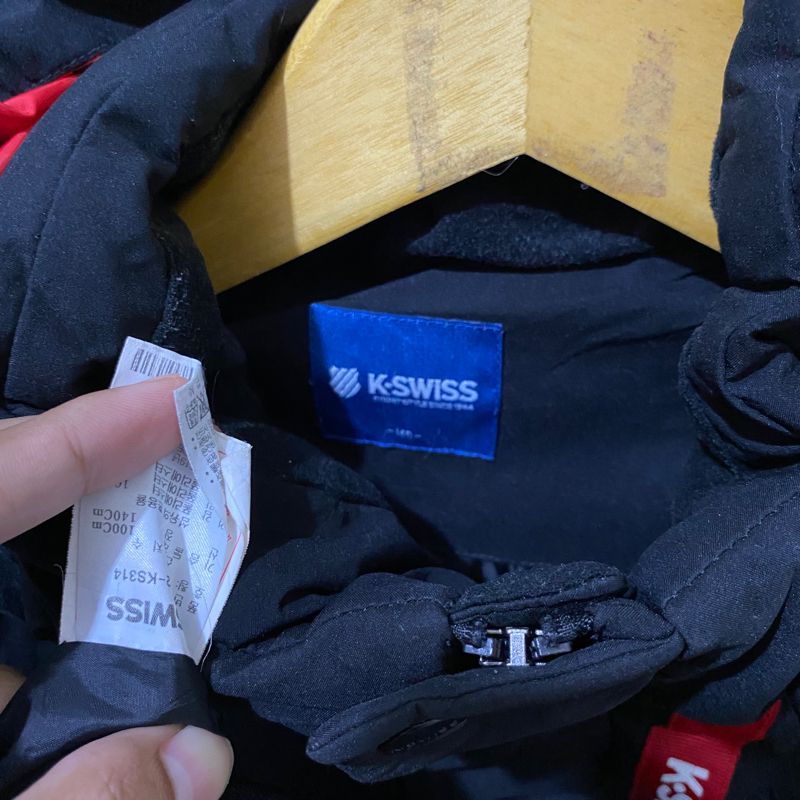 K-Swiss Casual Puffer jacket Pria black, foto 4