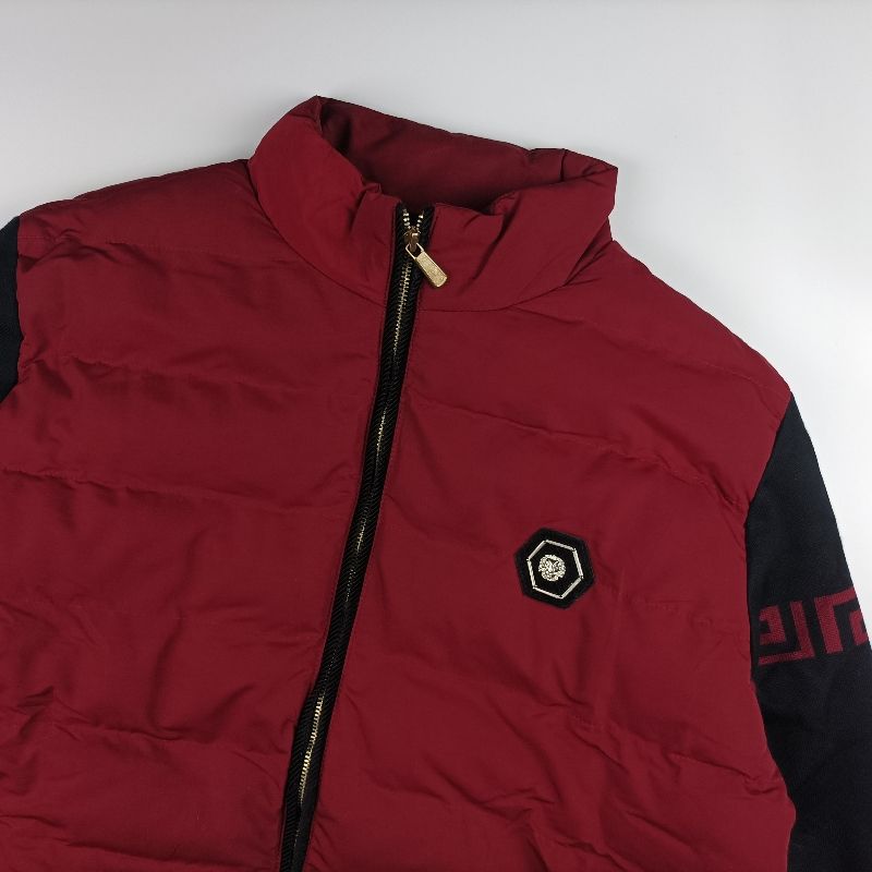 Casual Puffer jacket Pria red black, foto 2
