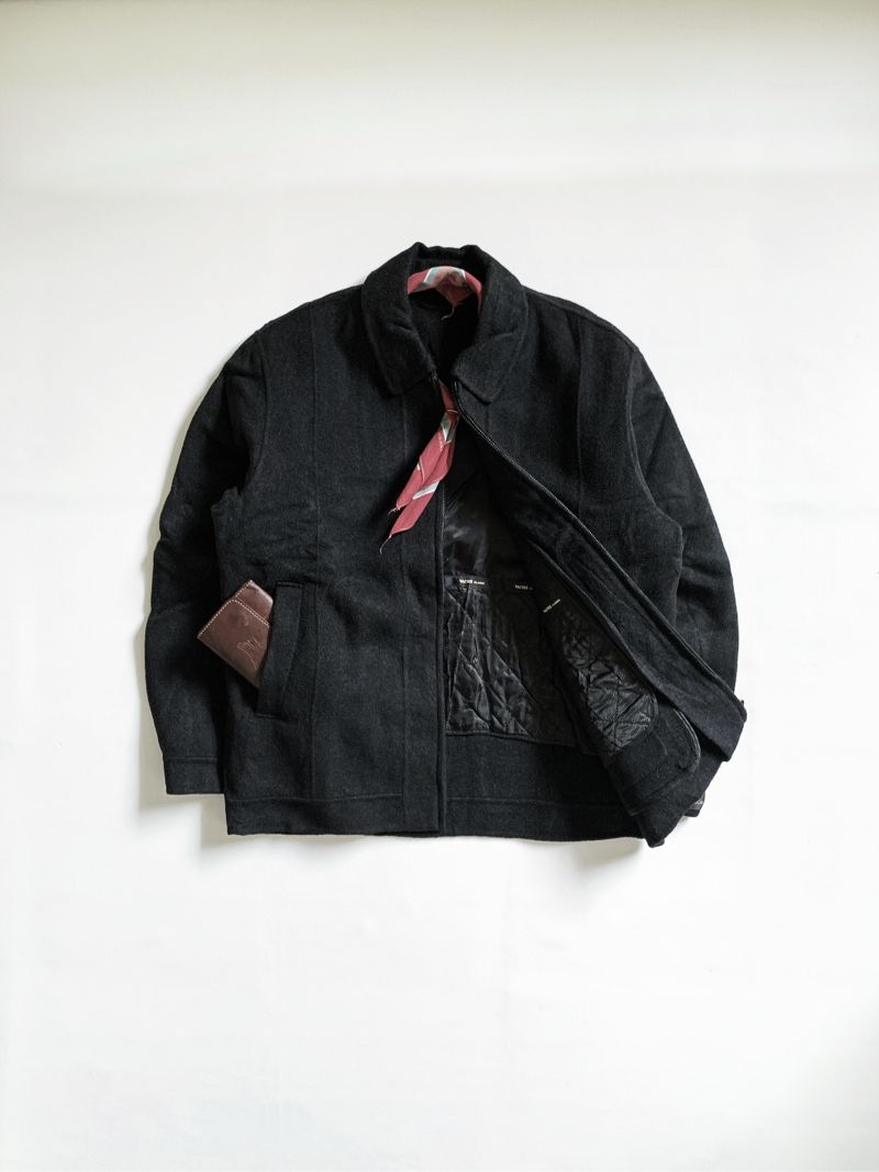 Minimalist Casual Harrington jacket Pria black, foto 4
