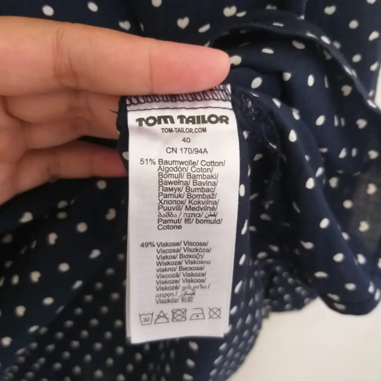 Shirt Wanita navy, foto 5