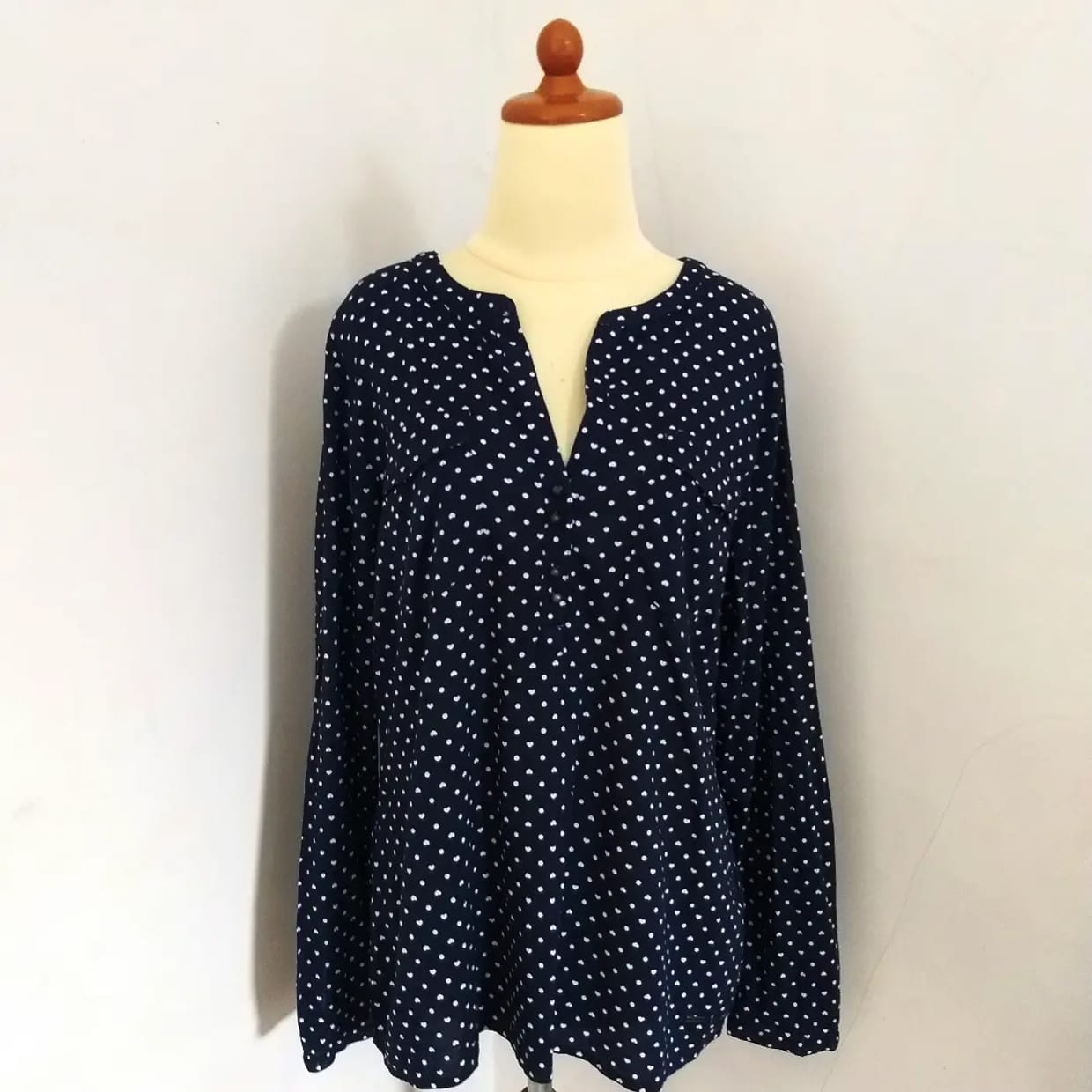 Shirt Wanita navy, foto 2