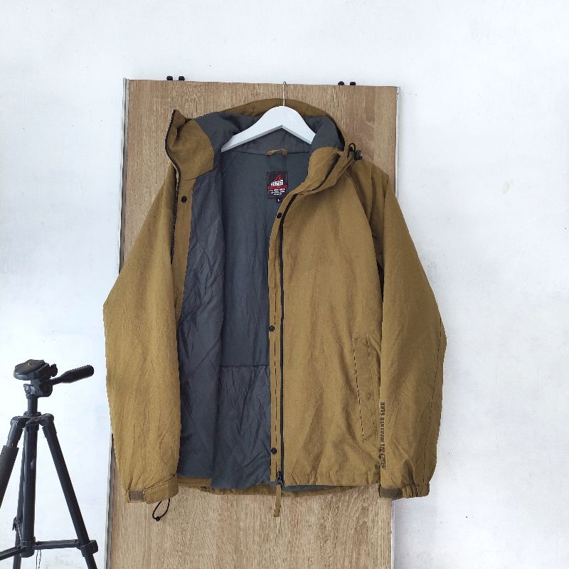 Gorpcore Puffer jacket Pria cream, foto 3