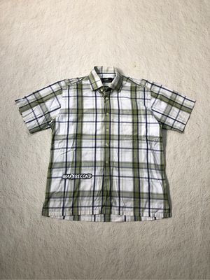 Crocodile Luxury Minimalist Formal shirt Pria white green