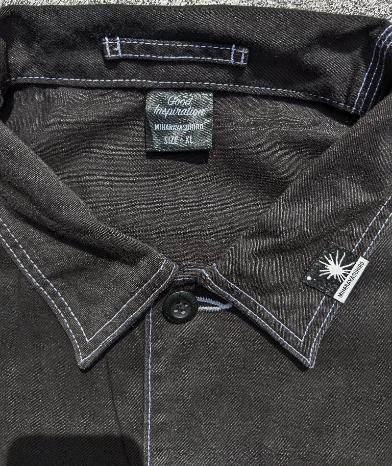 GU Casual Denim jacket Pria black, foto 4