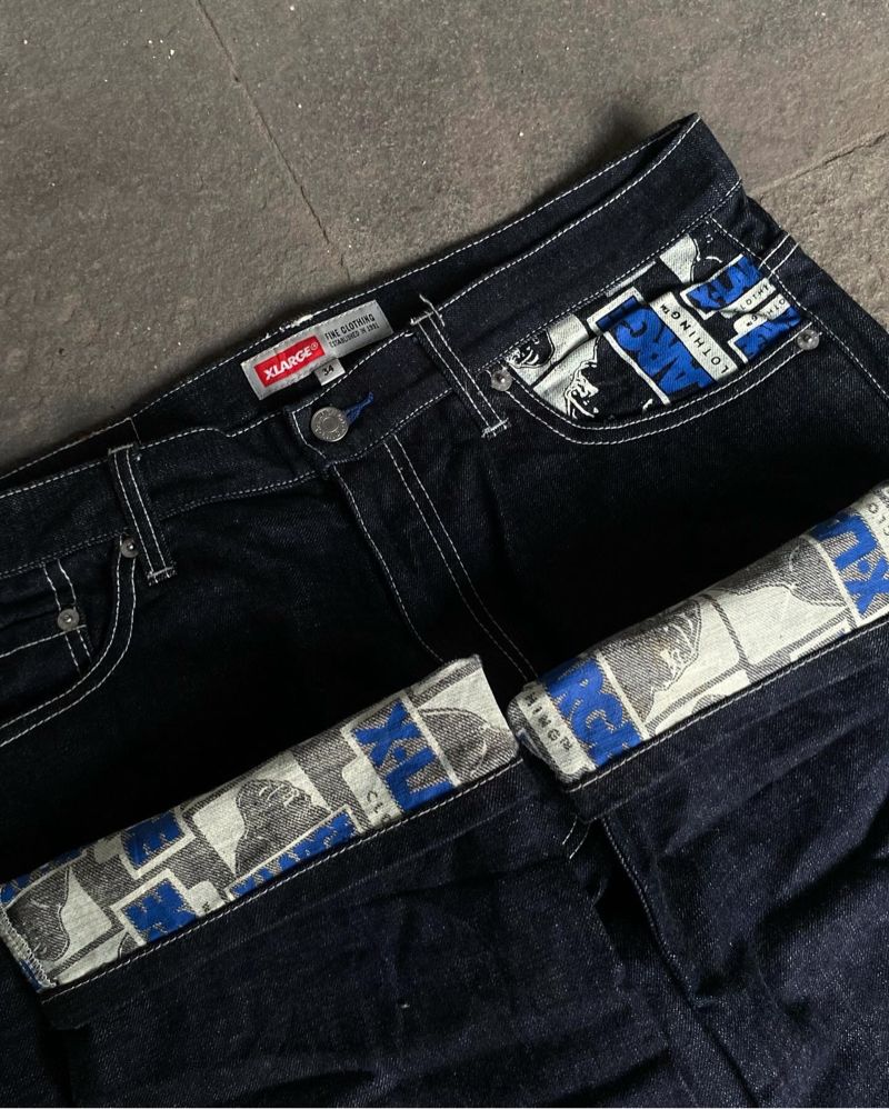 XLARGE Casual Jeans Pria black, foto 3