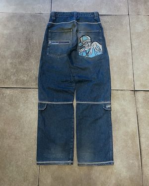 JNCO Vintage Y2K Jeans Pria navy