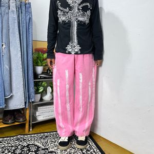 Japanese brand Y2K Goth Jeans Pria multicolor